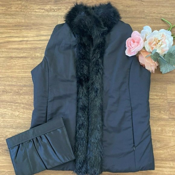 Weatherproof Women’s Faux Fur Puffer Quilted Vest - Picture 1 of 7